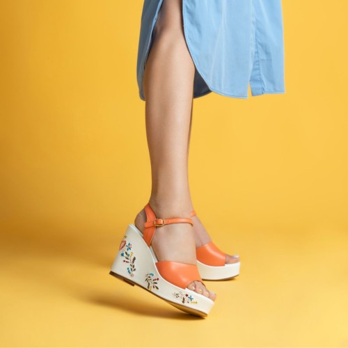 Wedge Sandals Gloriosa Orange