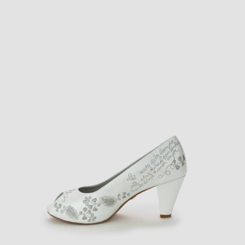 Shoe Dália Branca (white -silver)