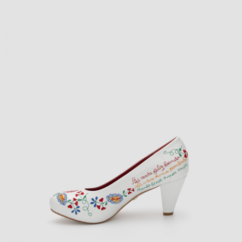 Shoe Peónia (white multicolor)