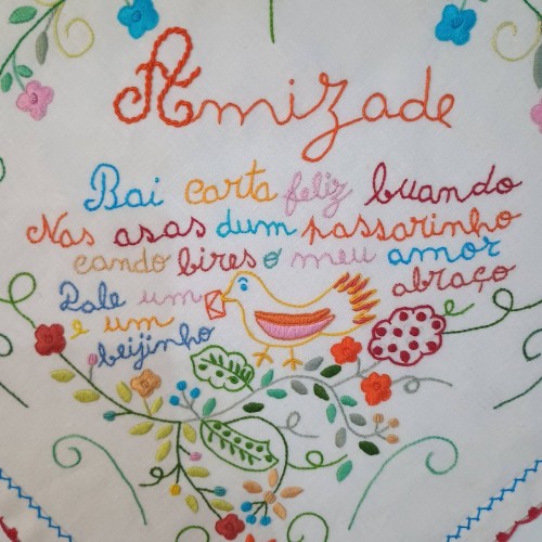 Lenço Amizade Pomba
